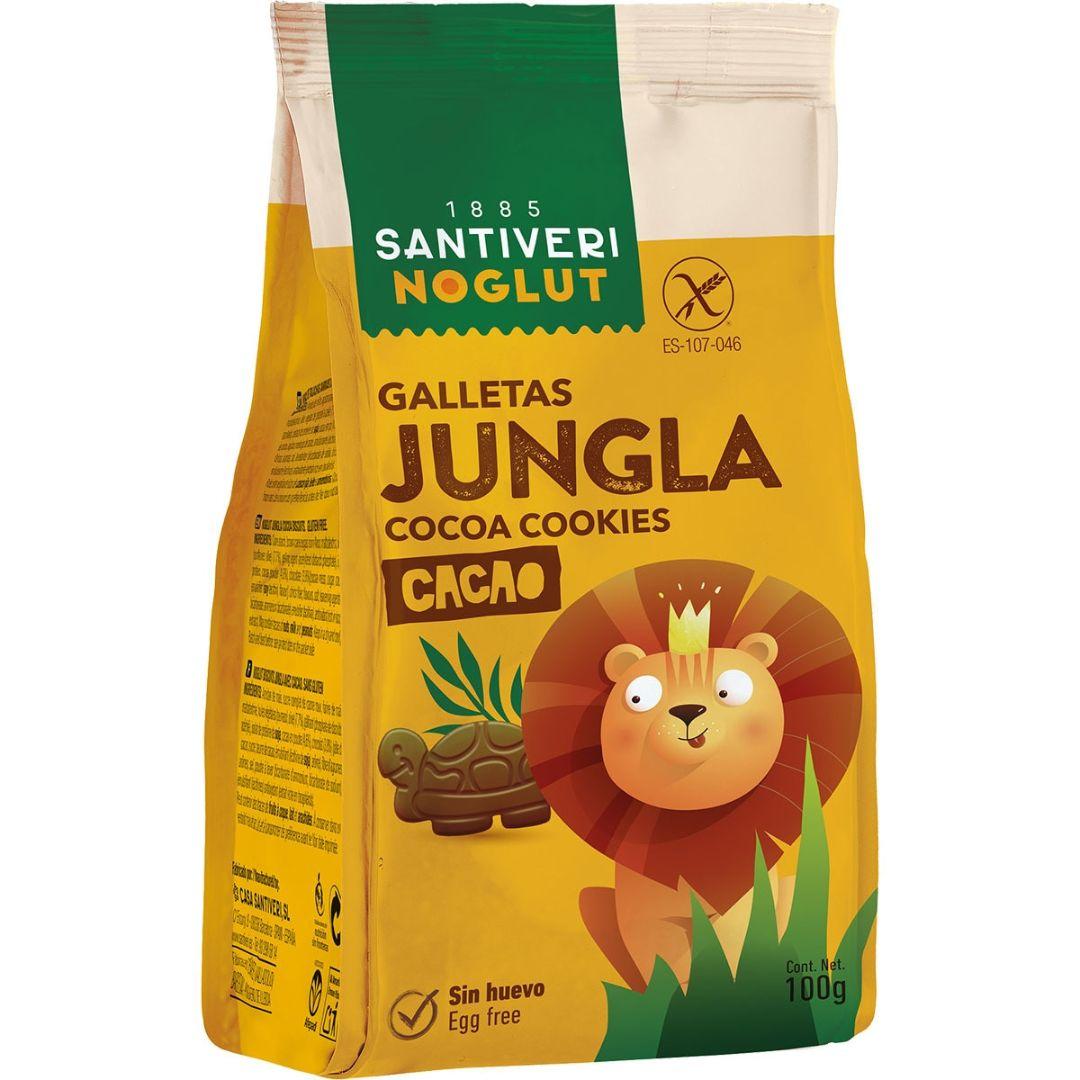Glutenvrije cacaokoekjes Jungla Santiveri Noglut 100 g
