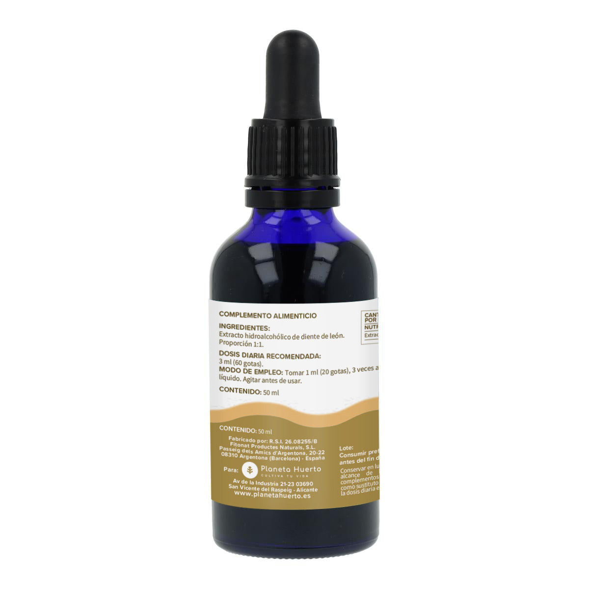 Paardenbloem vloeibaar extract Planet Orchard 50 ml