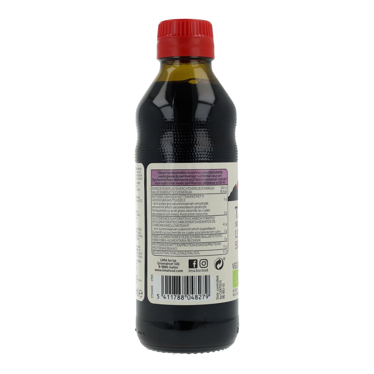 Tamari soy sauce with 50% less salt, organic, Lima, 500 ml