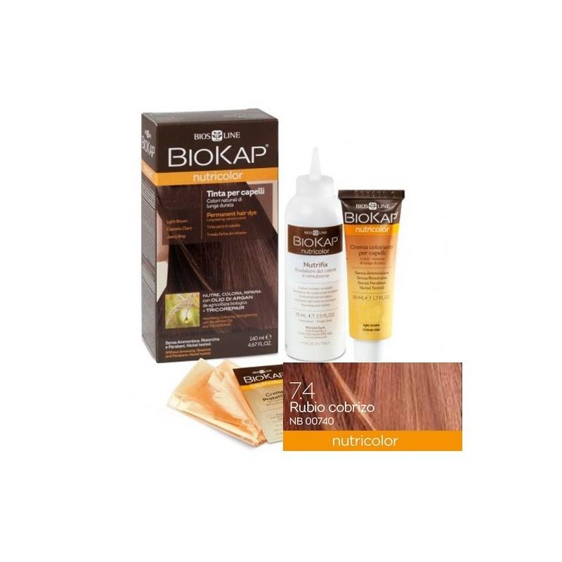 Haarfarbe Rot-Kupfer Dye 7.4 Biokap 140 ml