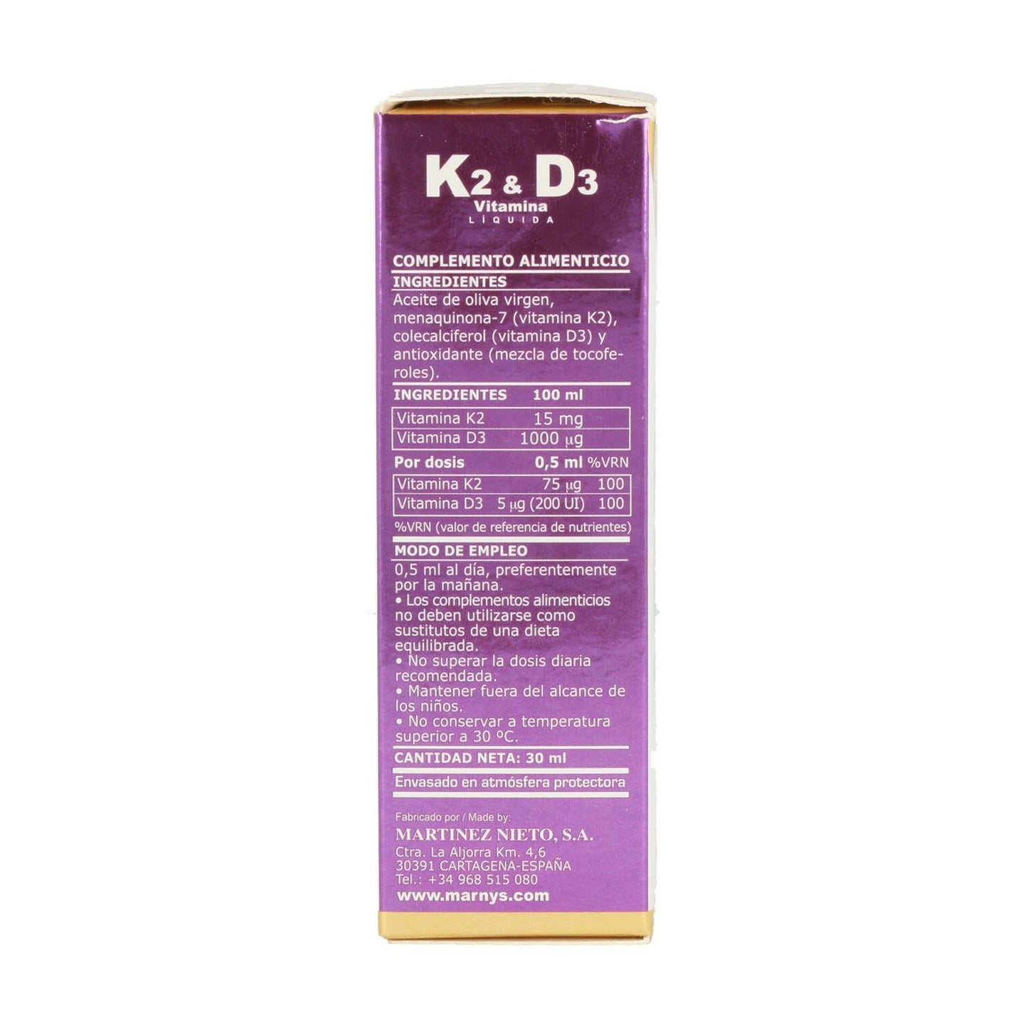Marnys Liquid Vitamin K2-D3, 30 ml