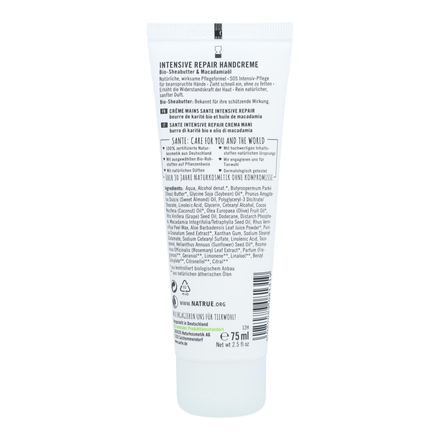 Intensief herstellende handcrème SOS-verzorging, Sante 75 ml