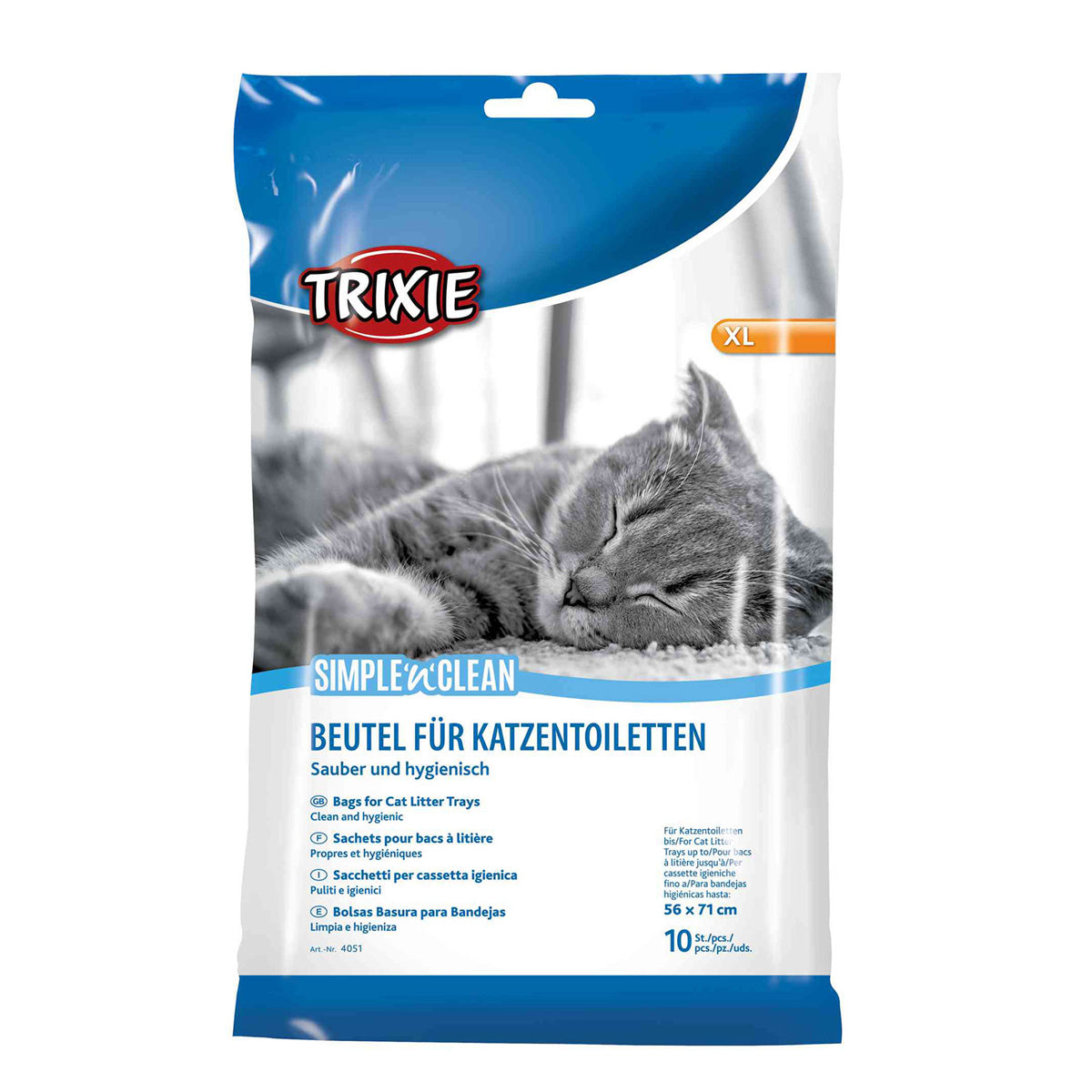 10 bin liners for hygiene trays, up to 46 x 59 cm