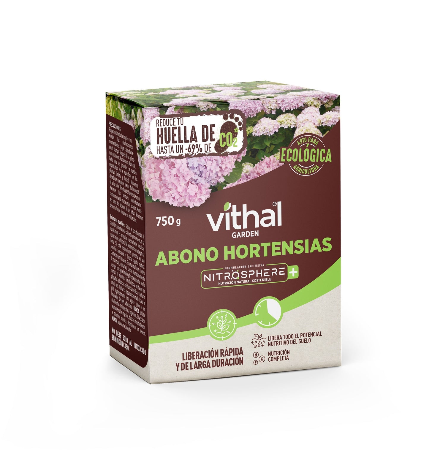 Engrais pour hortensias Eco Nitrosphere+ 750 g Vithal Garden