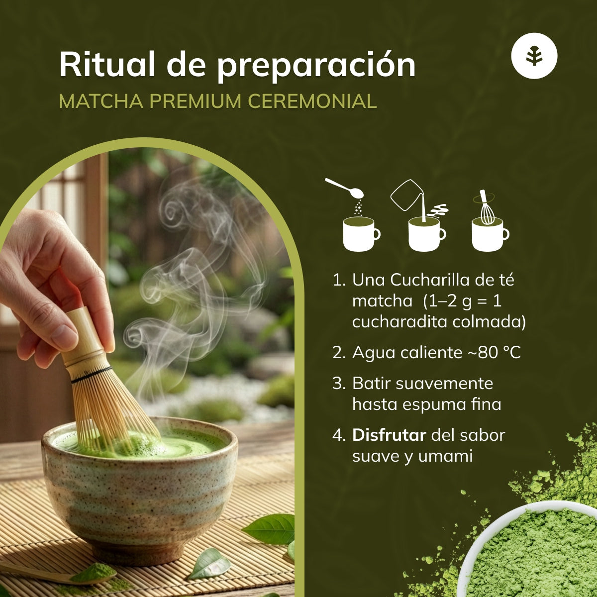Tè Matcha Grado Cerimoniale Premium Planeta Huerto 200 g