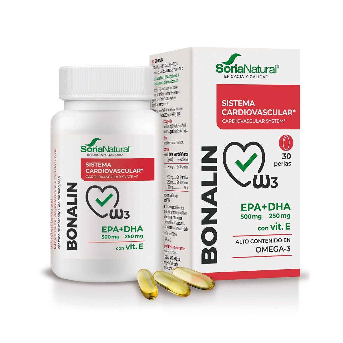 Bonalin EPA + DHA 1300, Soria Natural, 30 kapslar