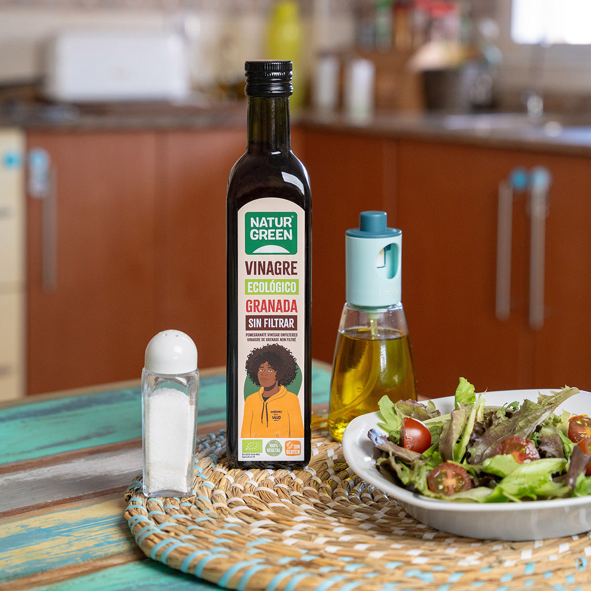 Vinagre de Granada Bio sin filtrar NaturGreen 500 ml