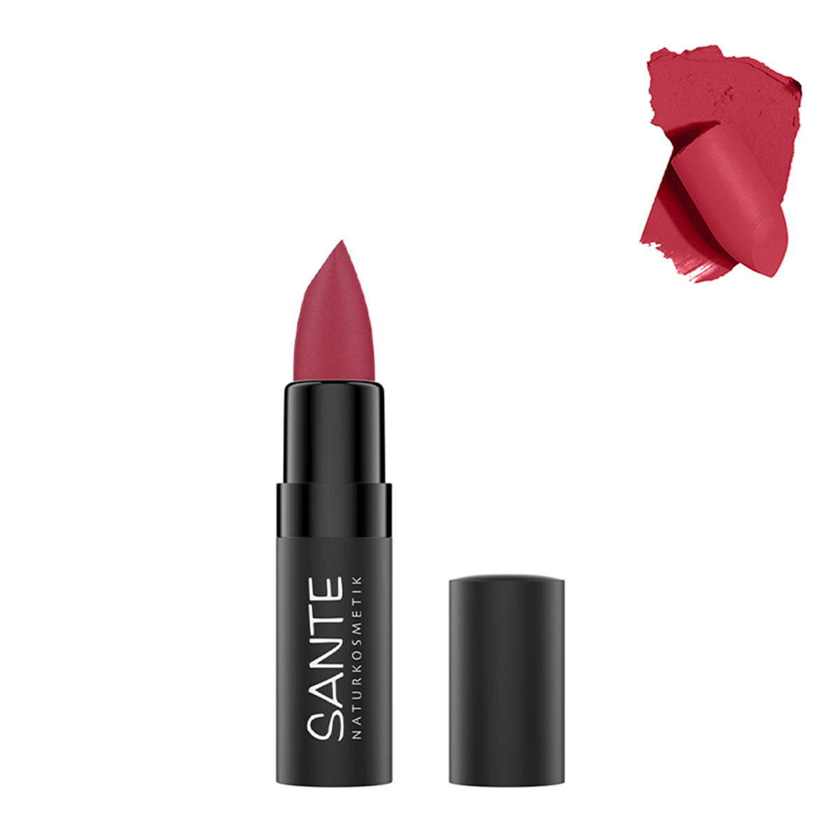 Matte Lippenstift 06 Intense Cherry, Sante, 4,5 g
