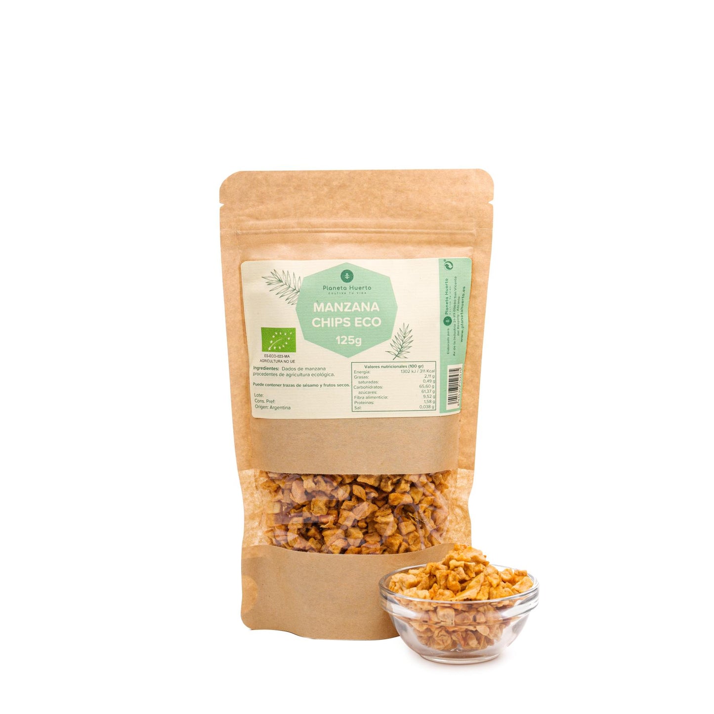 Äppelchips ECO Planeta Huerto 125 g