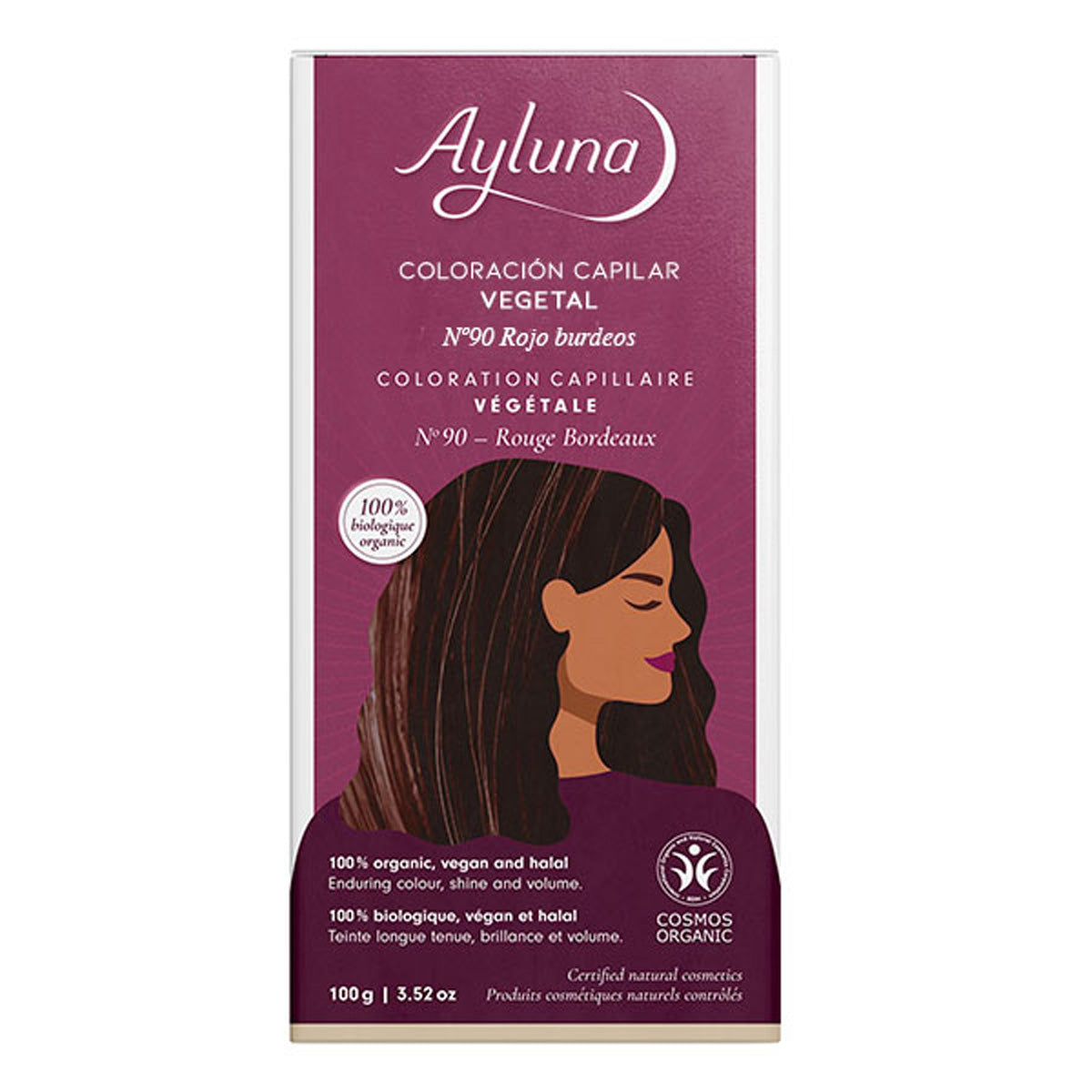 Ayluna Vegetable Colouring 90 Bordeaux Red, AYLUNA, 100 g