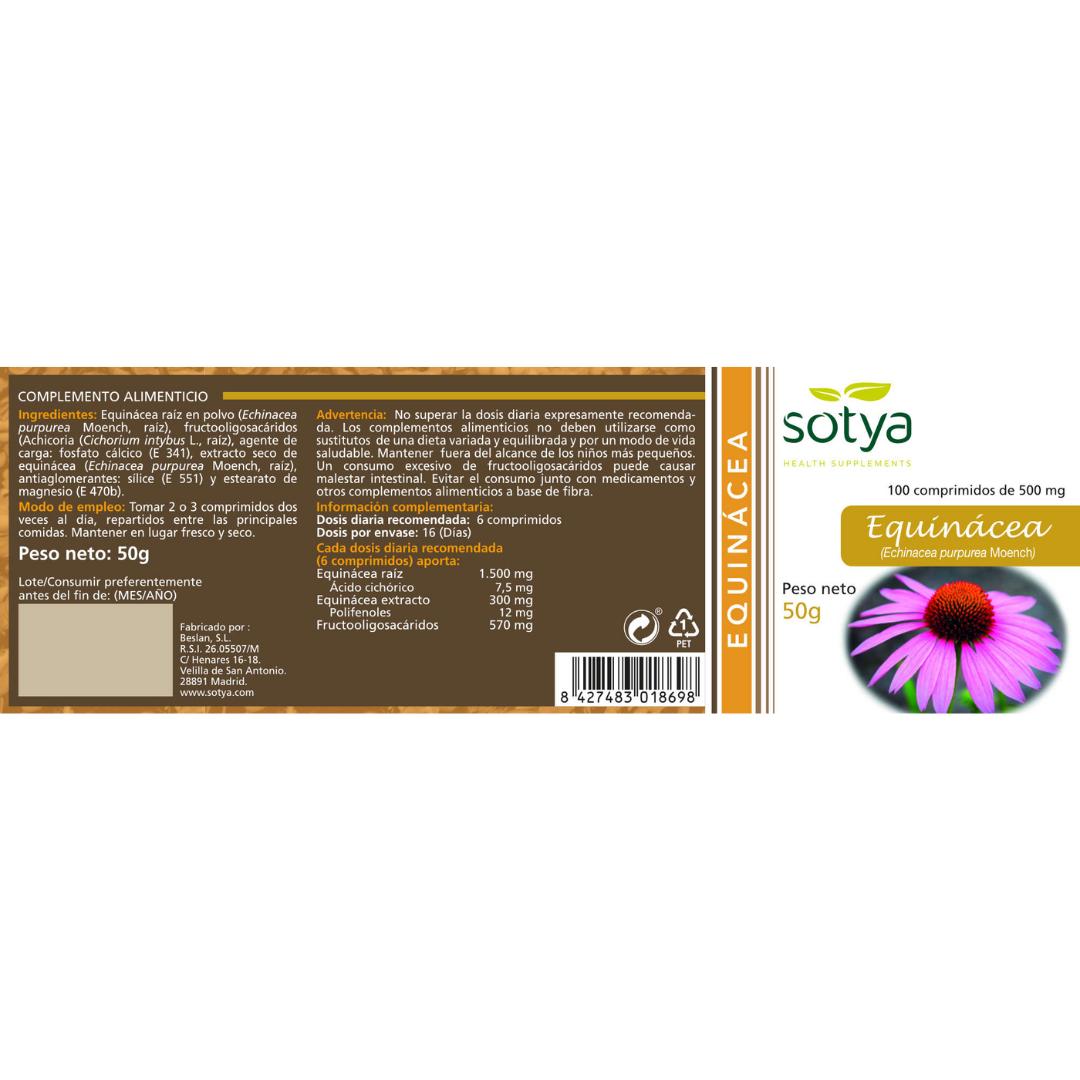 Echinacea 500 mg Sotya, 100 tabletter