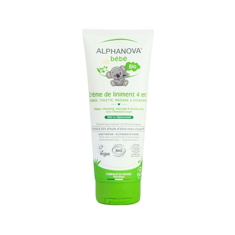 Crema linimento biologica 4 in 1 Alphanova Bebé 200 ml