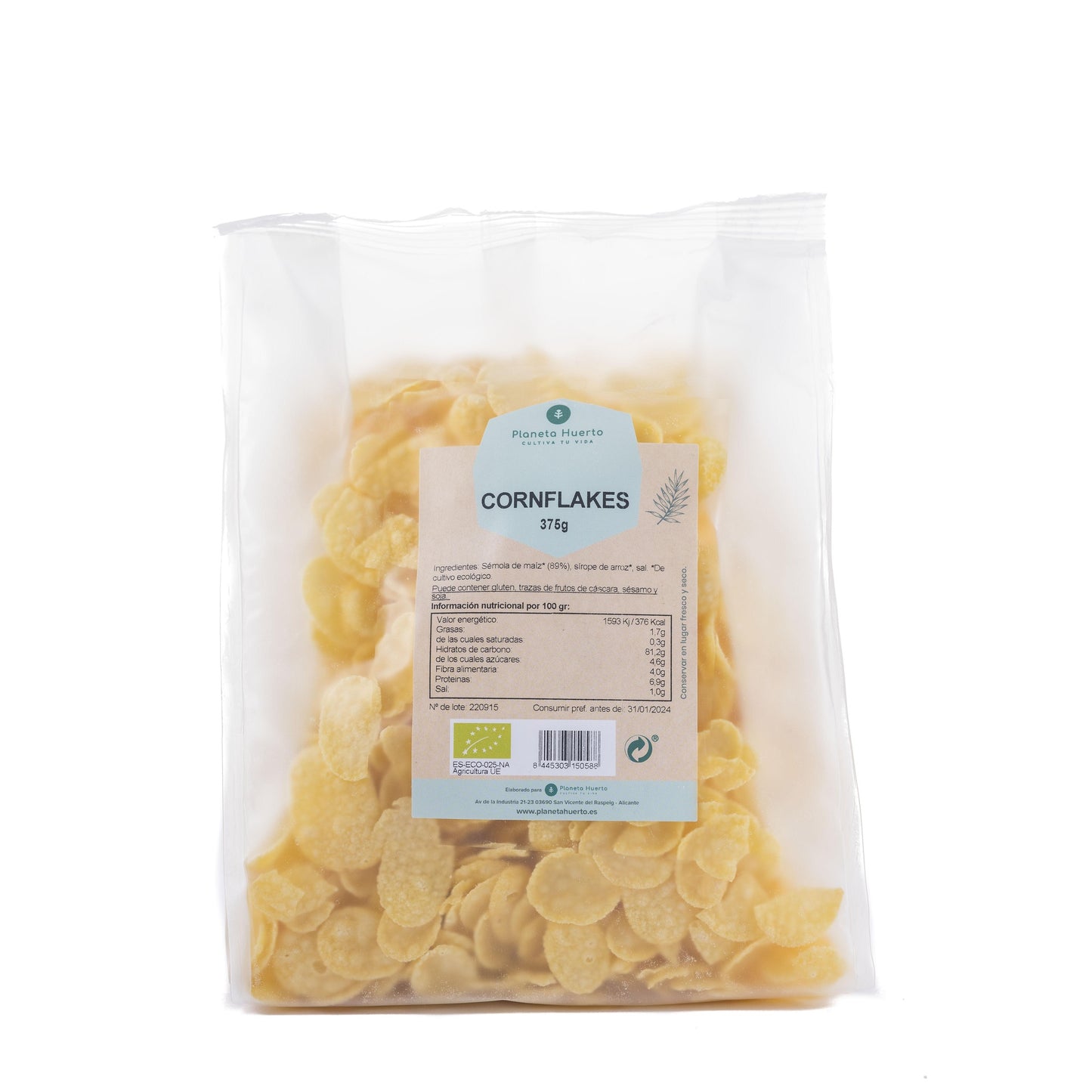 Cornflakes sockerfria ECO Planet Garden 375 g