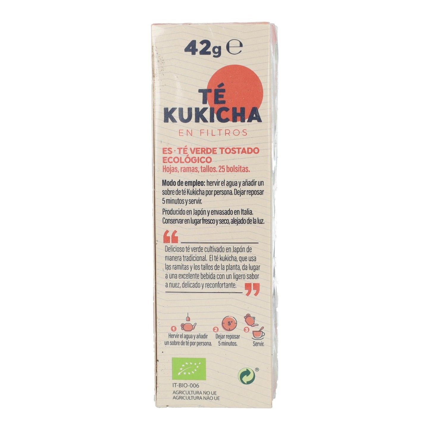 Herbata Kukicha w filtrze BIO La Finestra Sul Cielo 42 g
