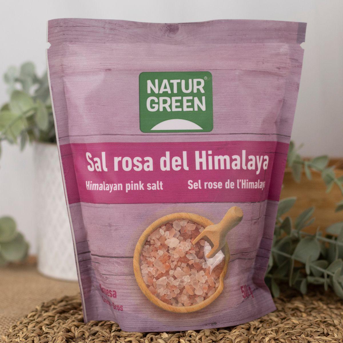 Grof Himalaya roze zout Naturgreen 500 g