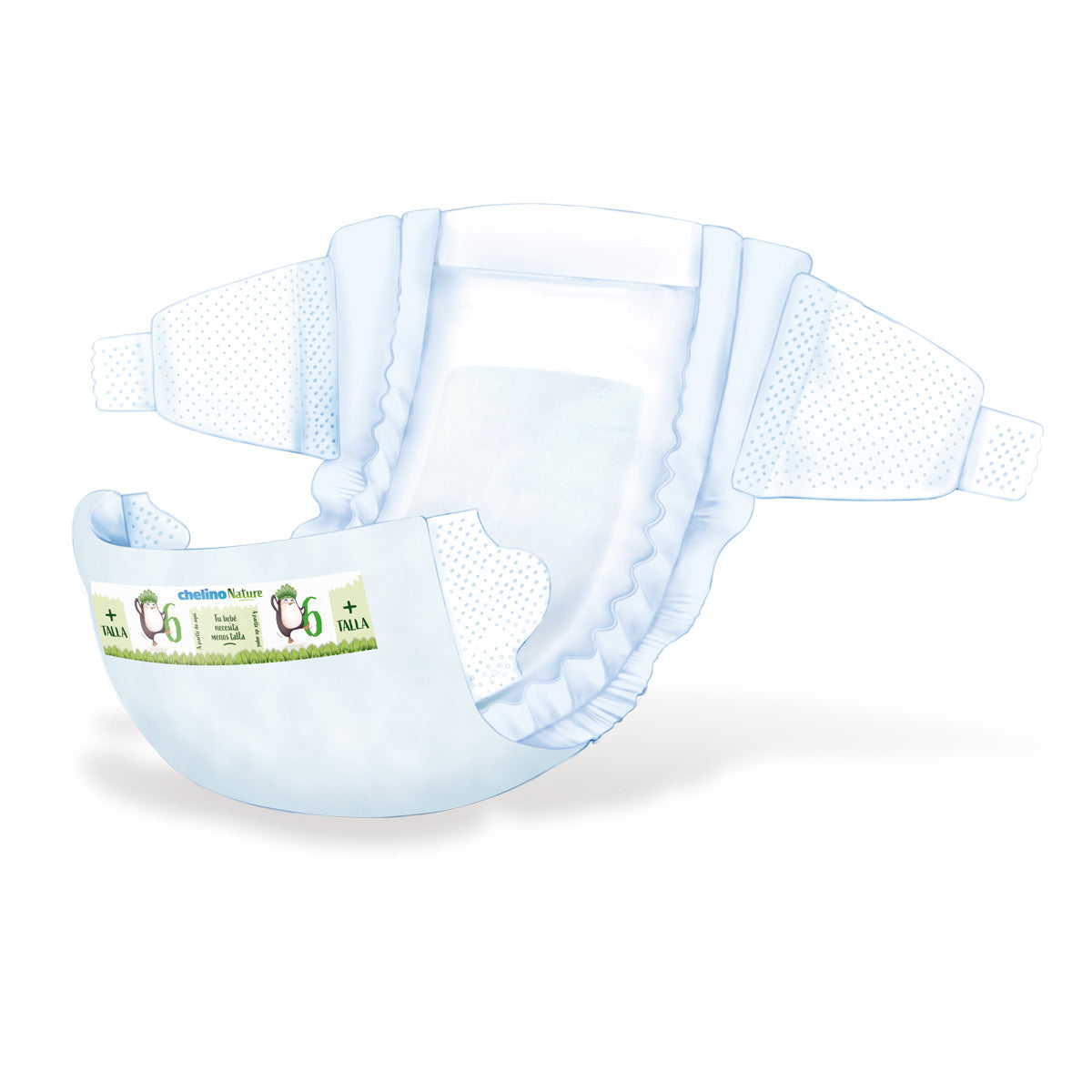 Zestaw 6x pieluchy T6 17-28 kg Chelino Nature 27 szt.