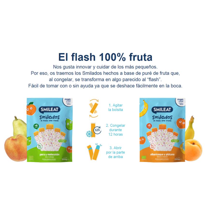 Packung Mix SMILADOS Kinder-Eiscreme 100 % Bio-Obst Smileat 3 Stück à 250 g