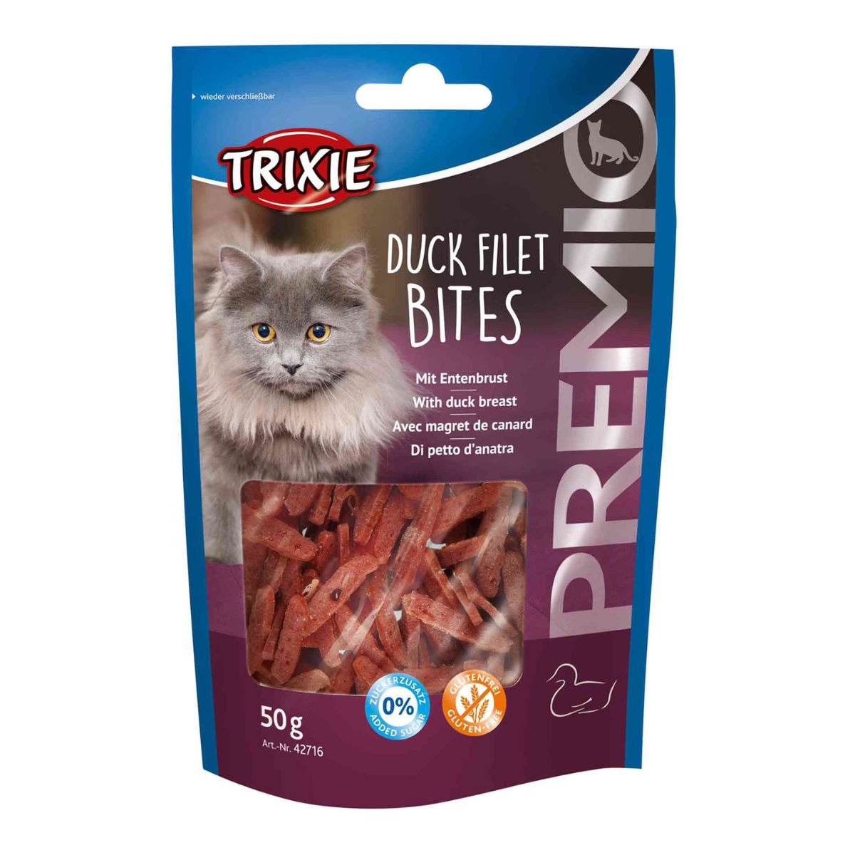 Snack PREMIO Duck Filet Bites, canard, 50 g