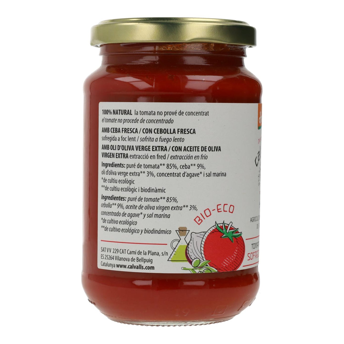 Bio Cal Valls tomatensaus, 350 g