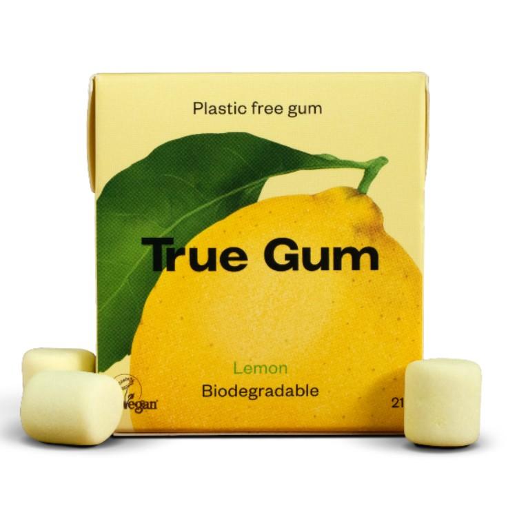 Chewing-gum sans plastique au citron True Gum 21 g