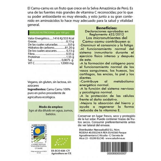 Camu Camu w proszku ECO 50 g, Salud Viva