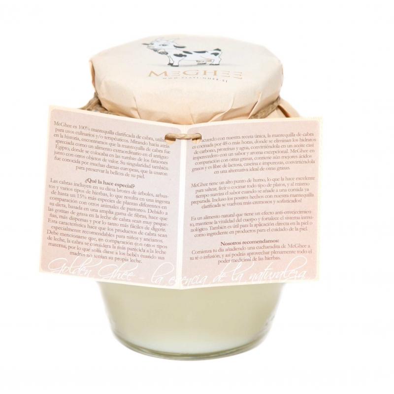 MeGhee Ghee av getmörbär Bio Cabra Golden Ghee 370 ml