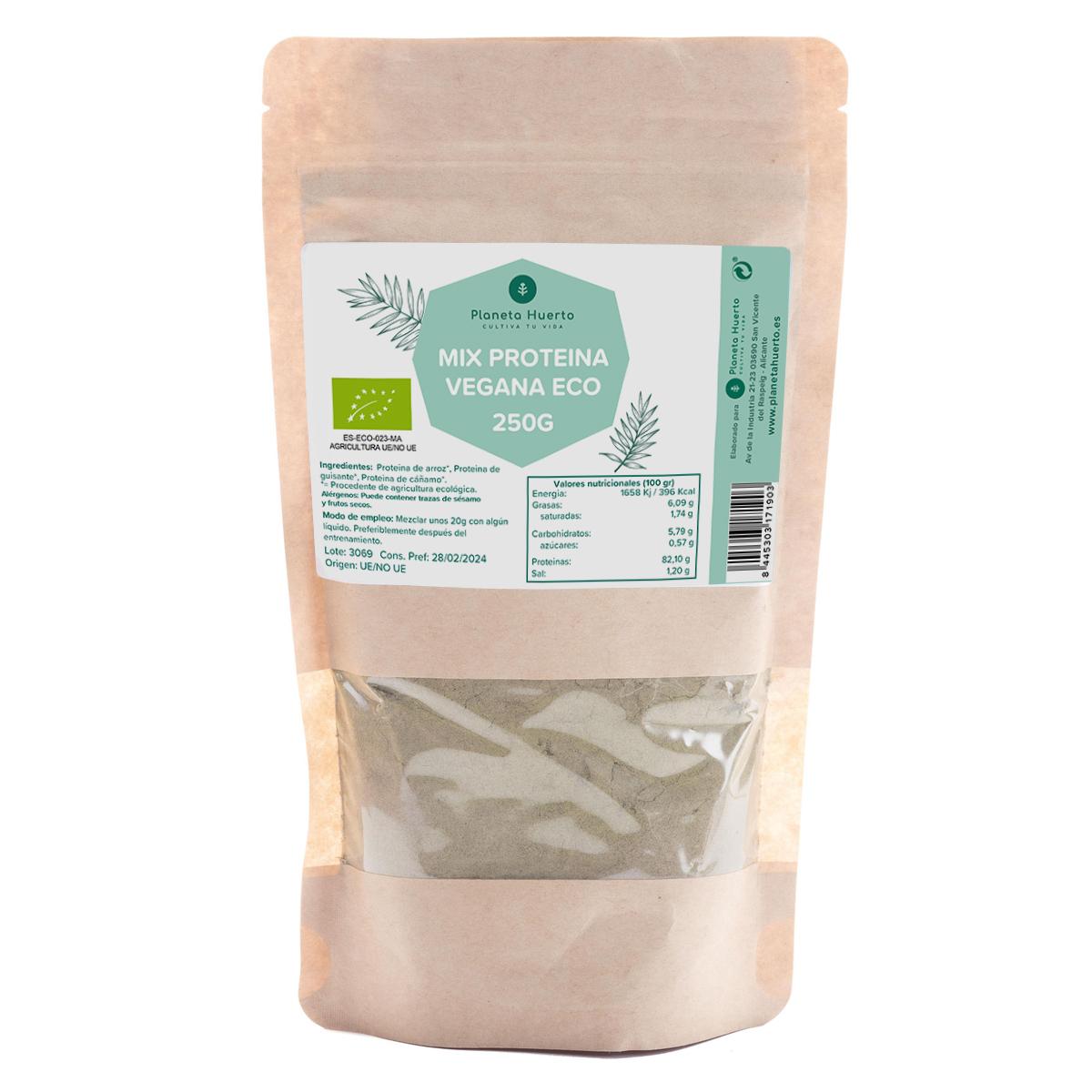 Mélange de protéines végétaliennes pour sportifs Planeta Huerto 250 g
