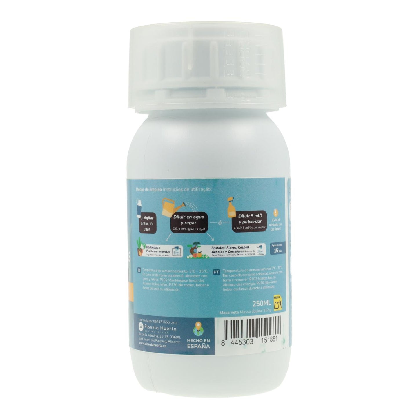 Natuurlijke vloeibare zeewiermeststof Planeta Huerto 250 ml