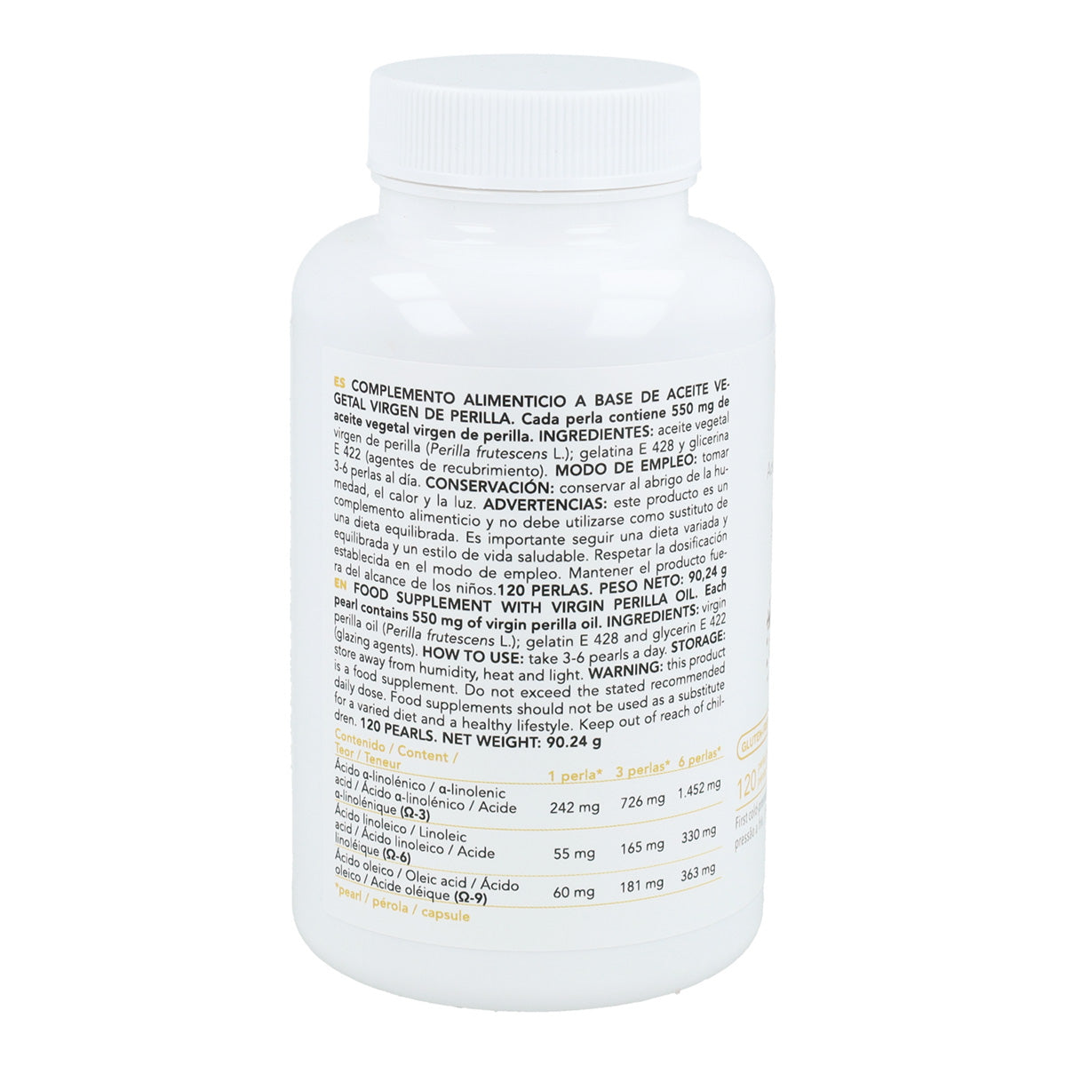 Huile végétale de périlla Intersa 120 perles