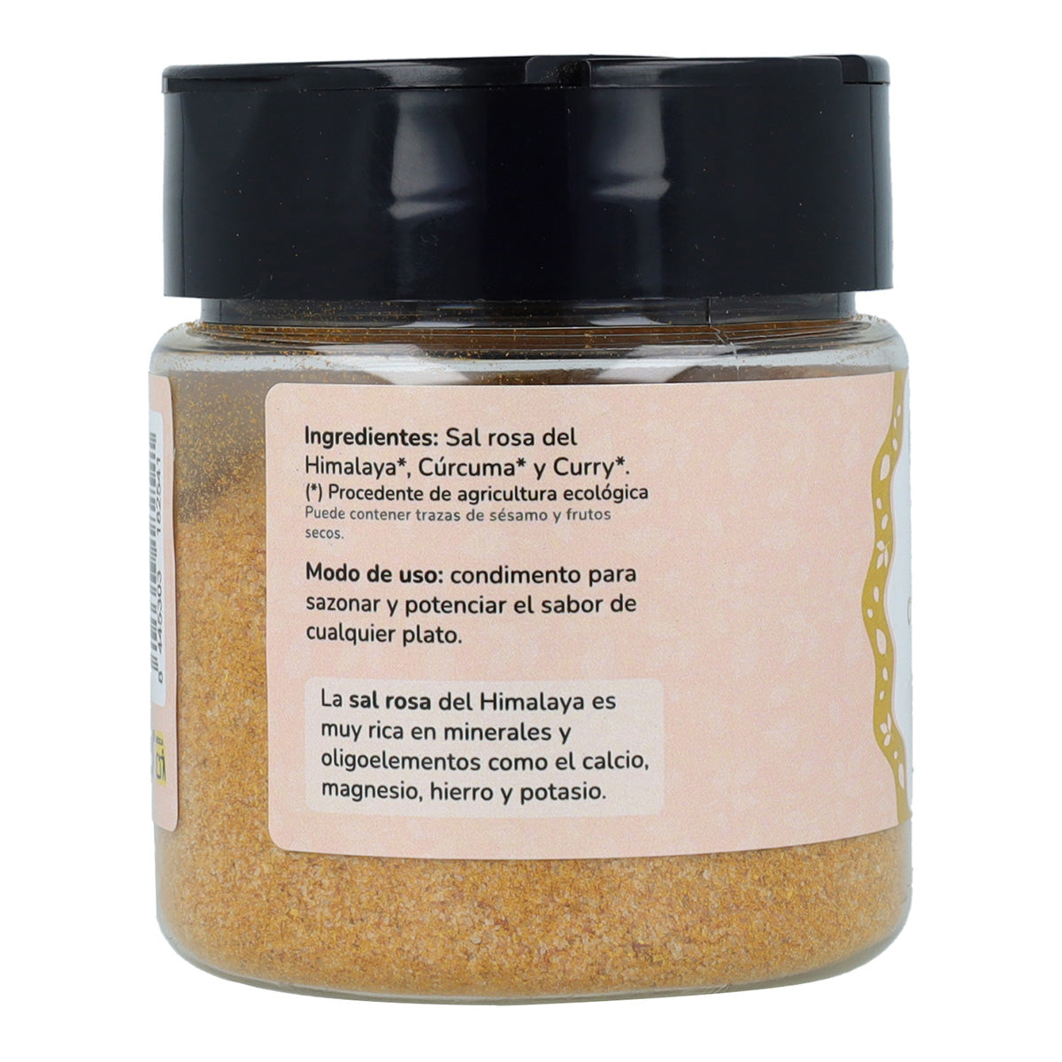 Sel rose au curry et au curcuma Planeta Huerto 100g