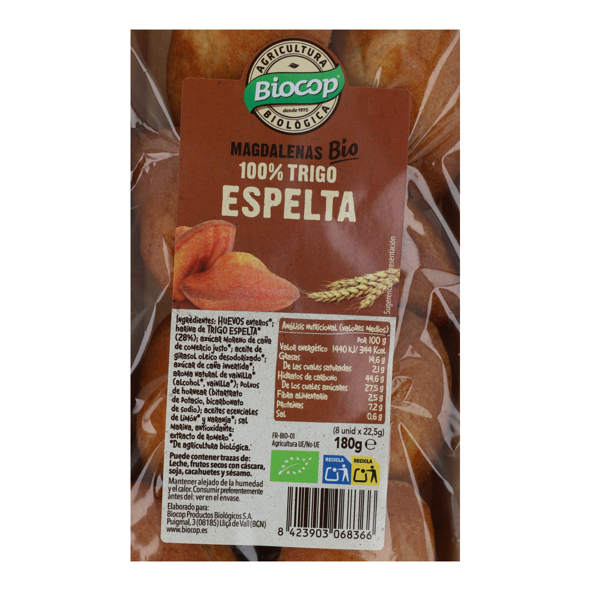 Muffin 100% farro Biocop 180 g