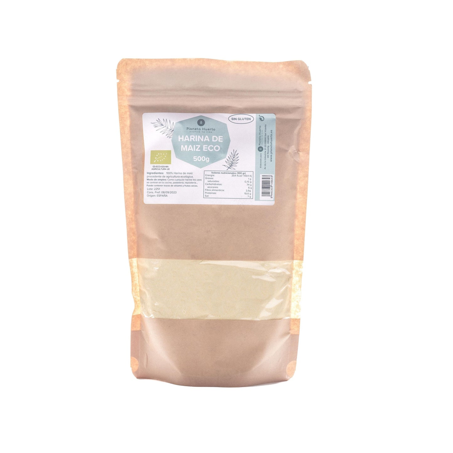 Glutenfreies Maismehl ECO Planeta Huerto 500 g
