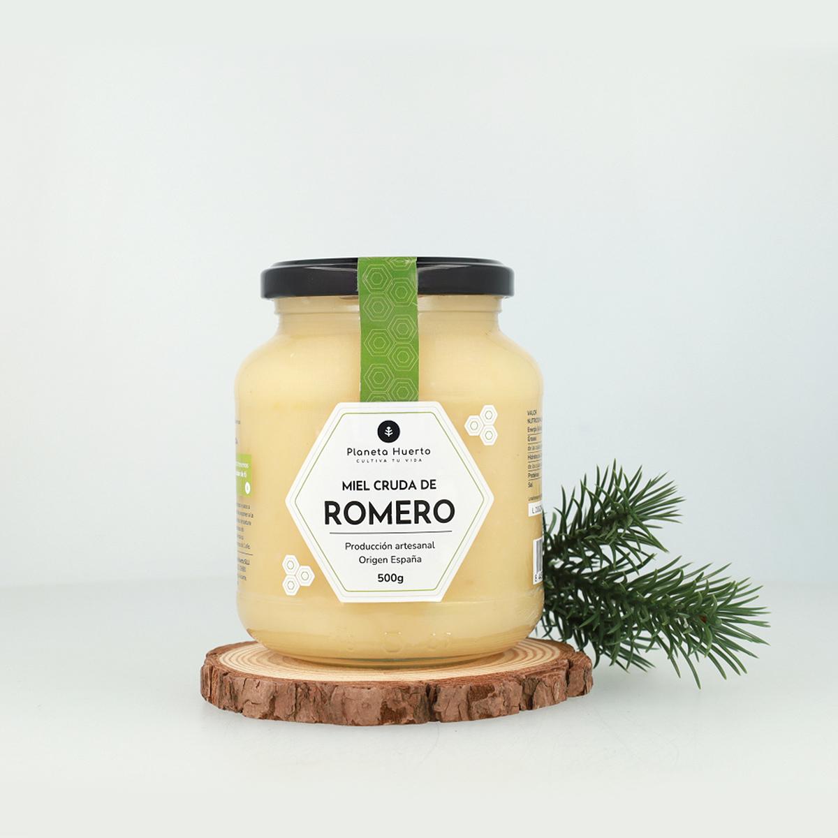 Rosmarin rå honung Planeta Huerto 500 g