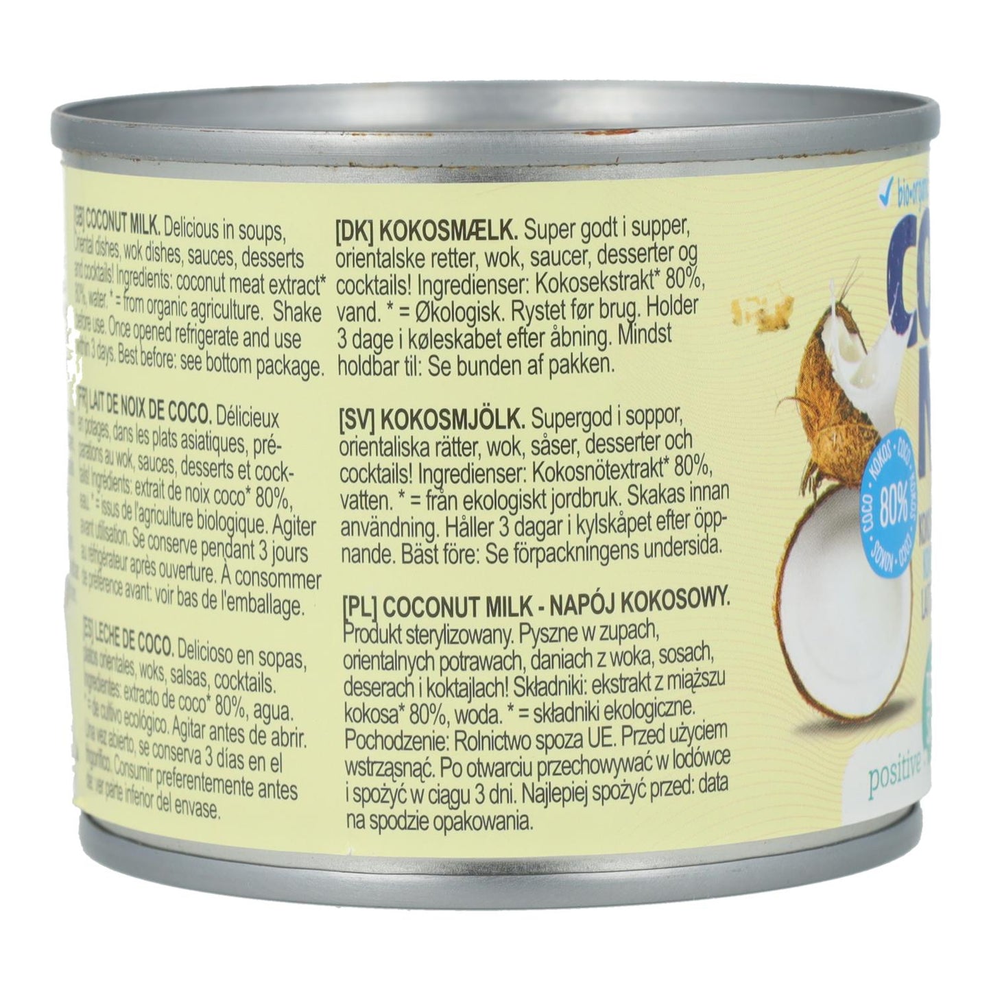 Latte di cocco 80% BIO Terrasana 200 ml