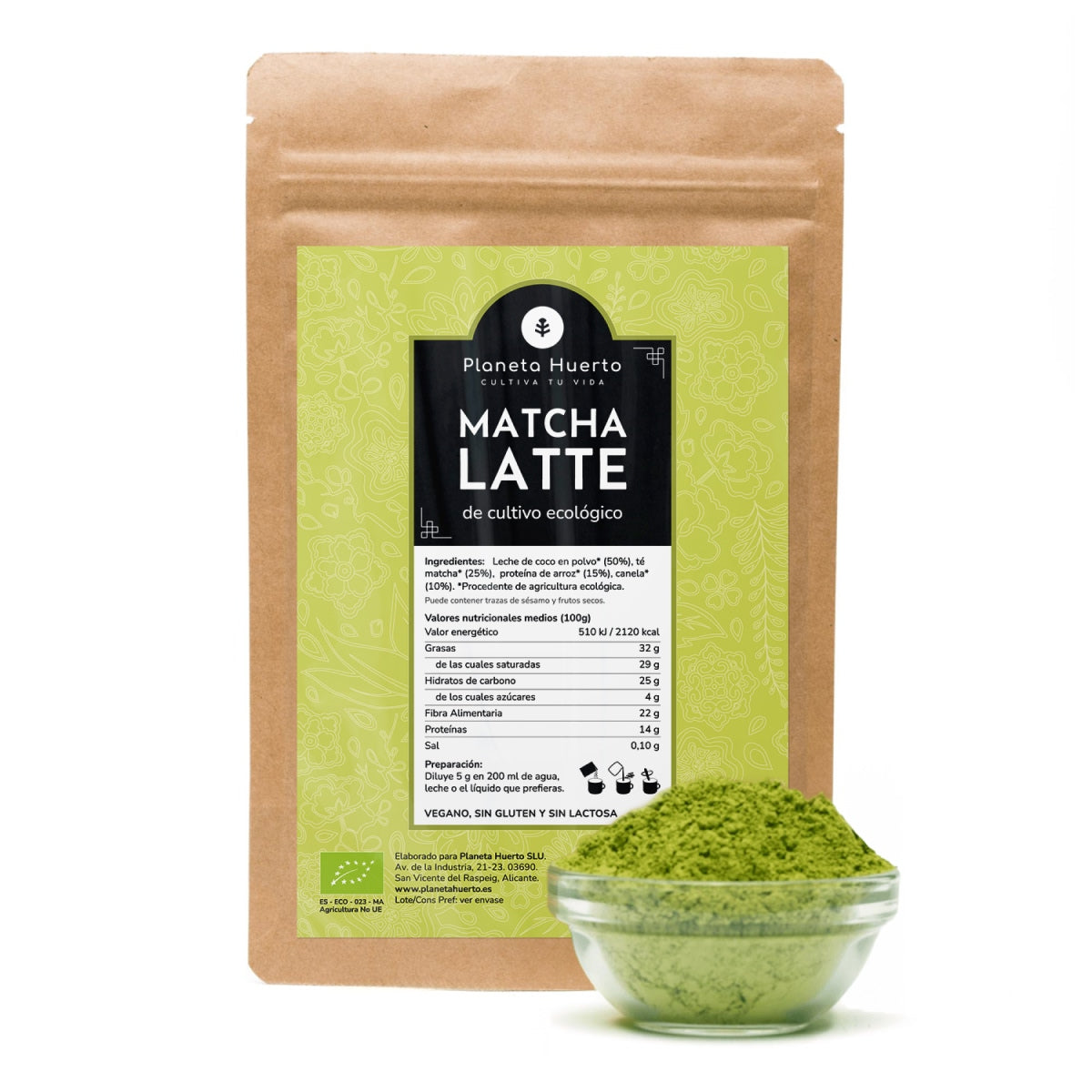 Matcha Latte ECO Planeta Huerto 200 g