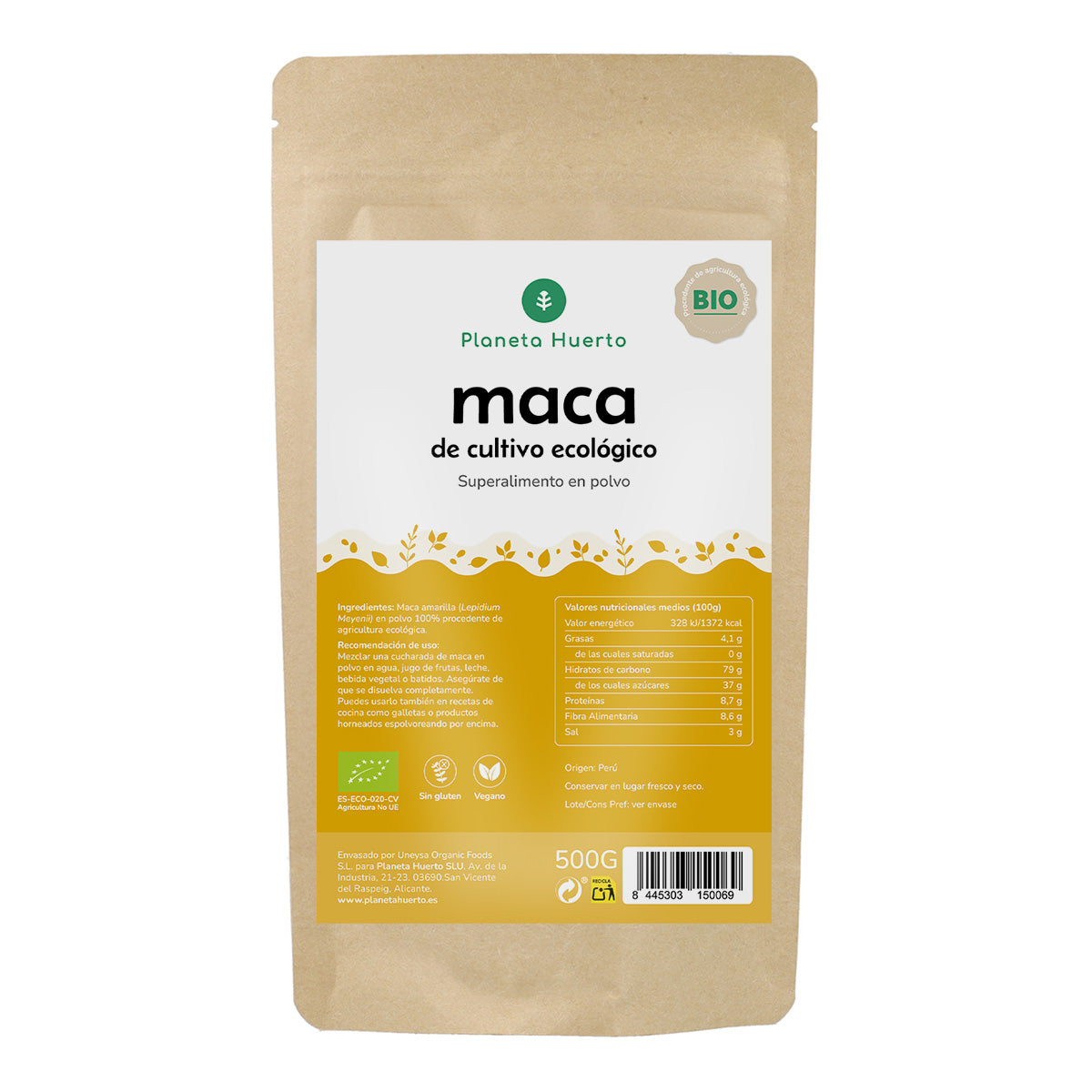 Maca powder ECO Planeta Huerto