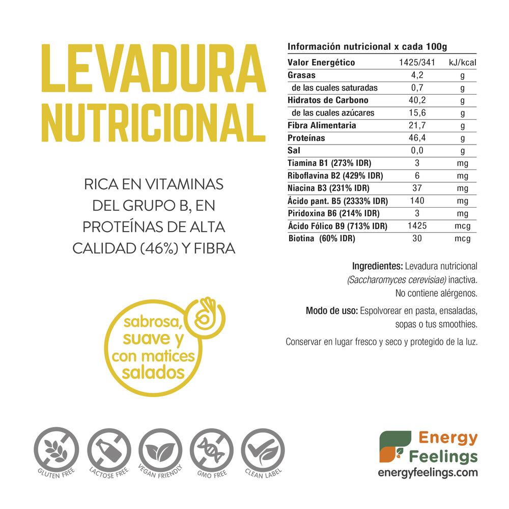 Pack of 2x Energy Feelings Nutritional Yeast Flakes 1 kg