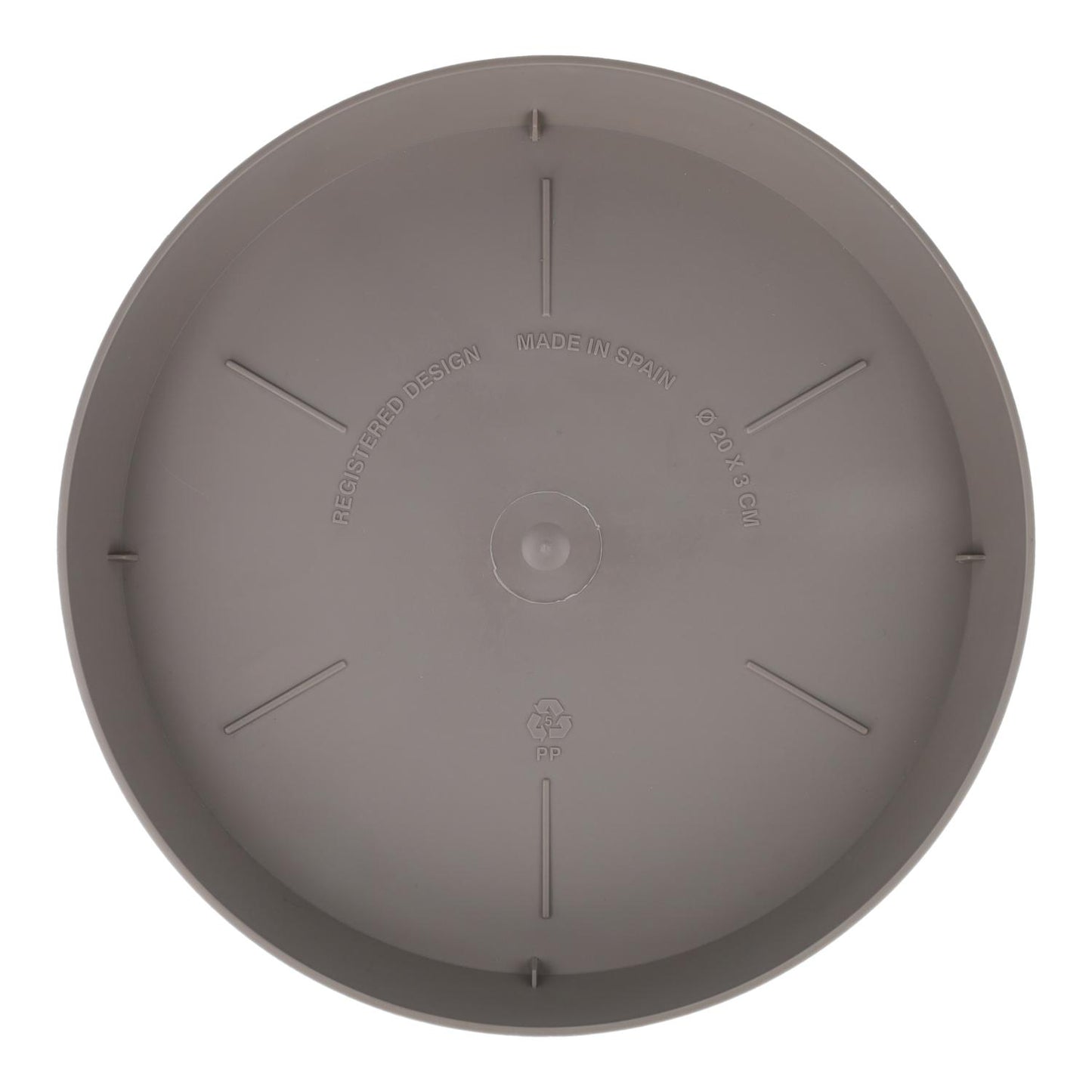 Płytka doniczkowa Tes w kolorze taupe D 14 x 2