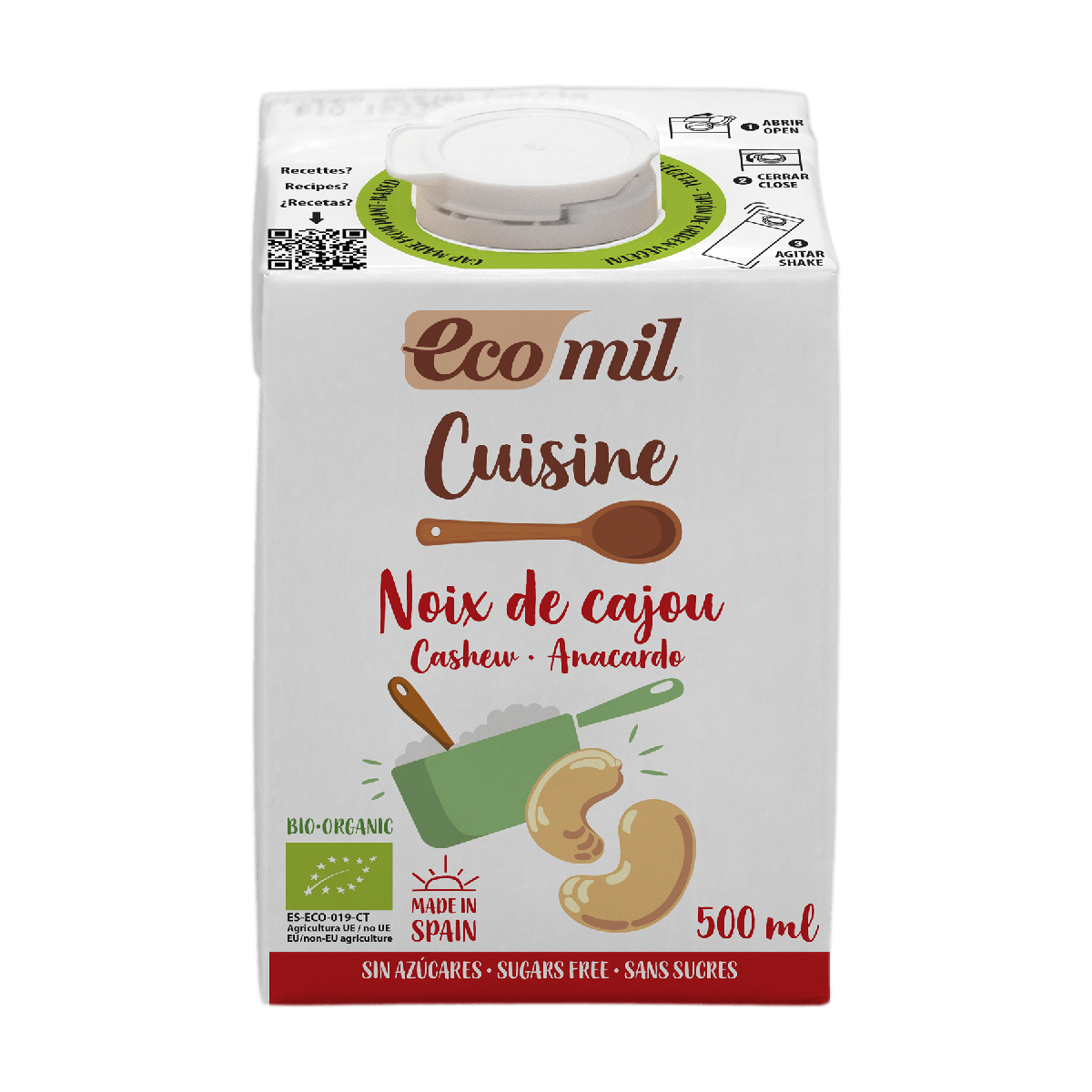 Bio Cuisine Ecomil Unsweetened Cashew Nut Cream 500 ml