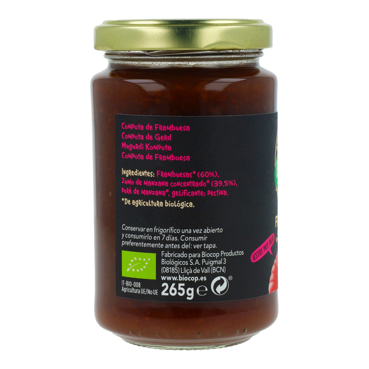 Biocop Raspberry Compote 280 g