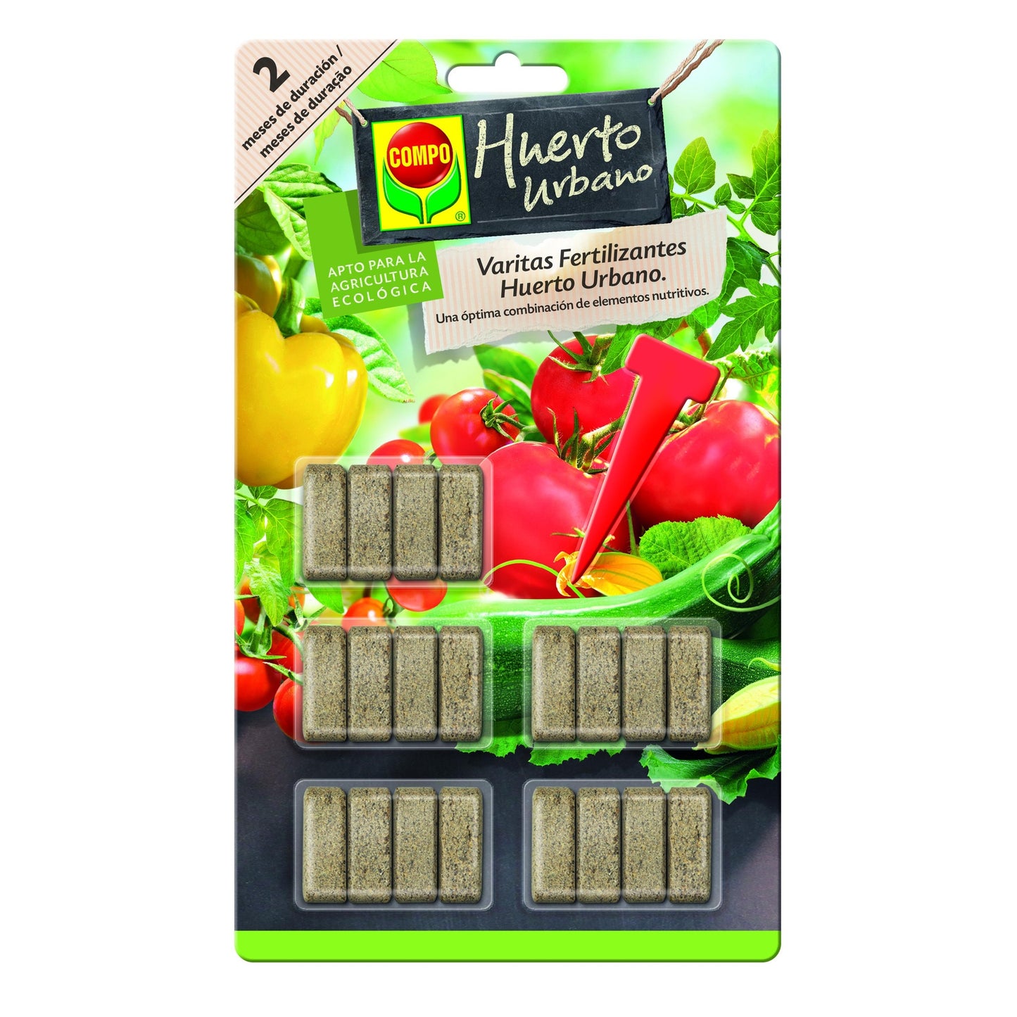 Compo bemestingsstaafje voor moestuin en fruitbomen 20 stuks