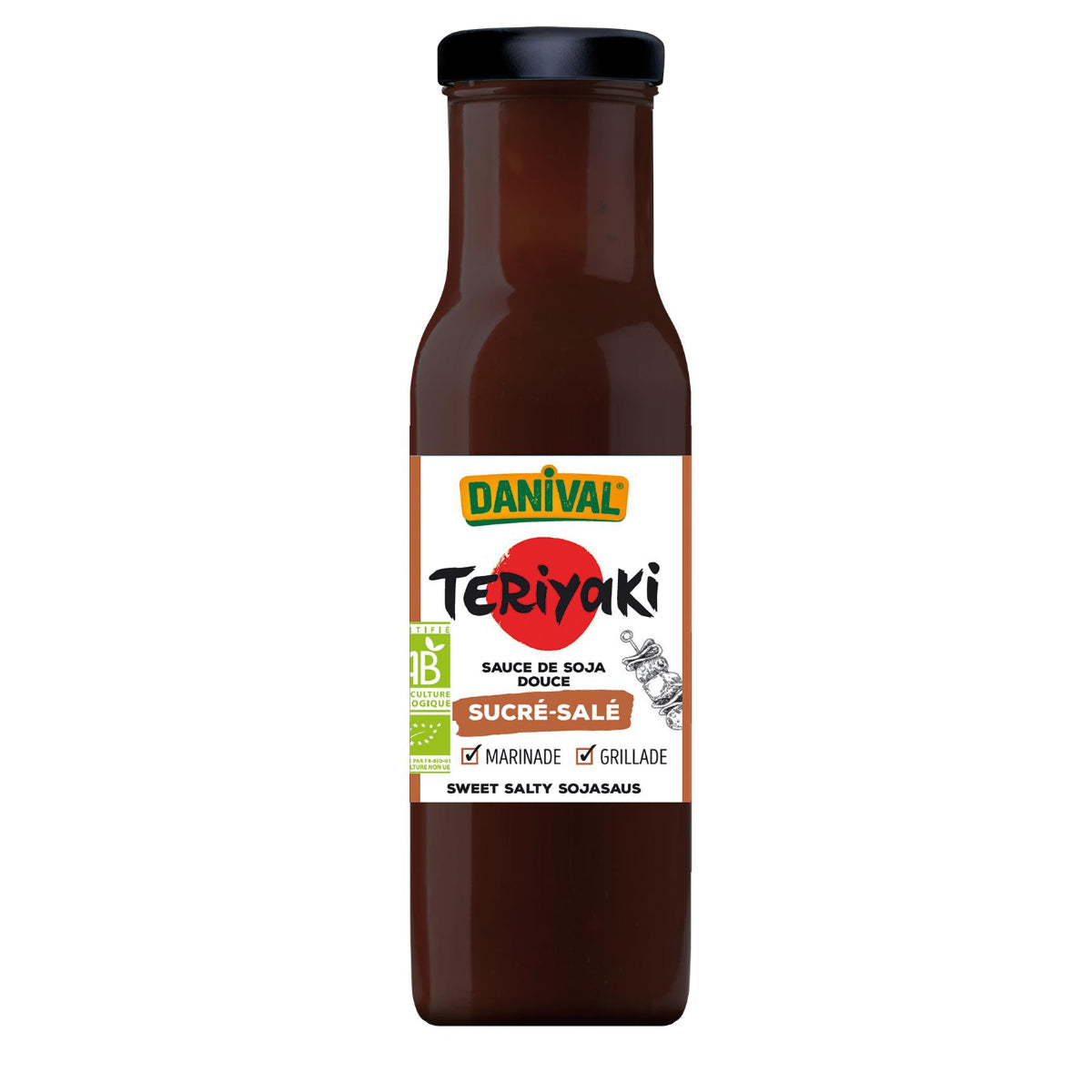 Biologische teriyakisaus, DANIVAL, 250 ml