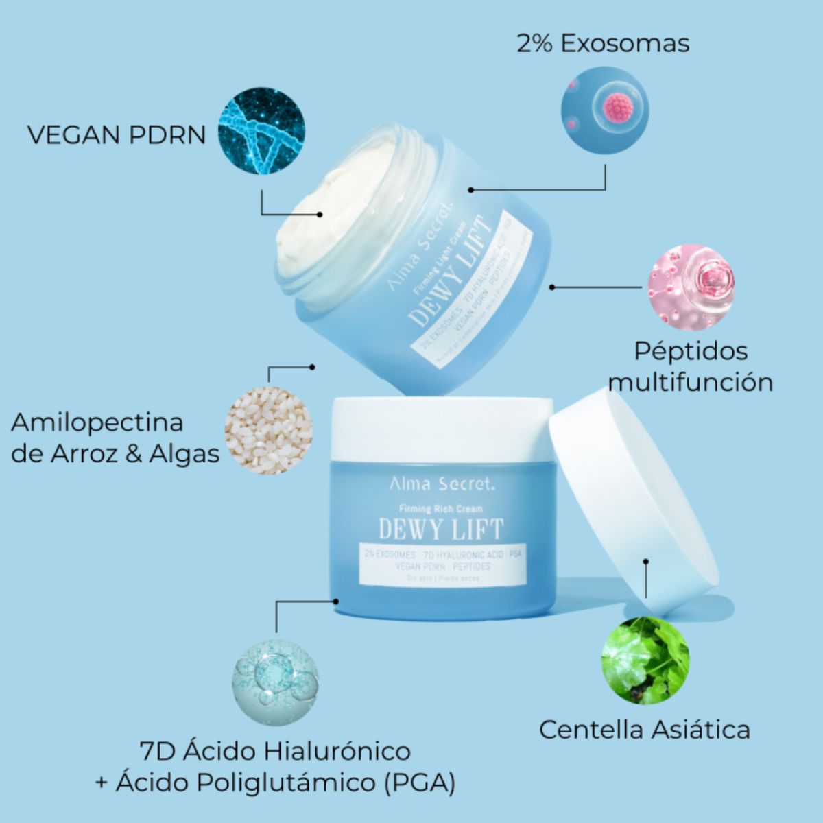 CREMA GIORNO RASSODANTE DEWY LIFT LIGHT - PELLE NORMALE-MISTA CON 2% DI ESOSOMI 50 ML