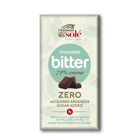 Choklad Bitter Zero sockerfri 72 % Solé 100 g