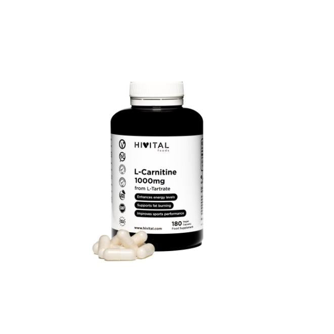 L-Carnitine 1000 mg Hivital 180 vegan capsules