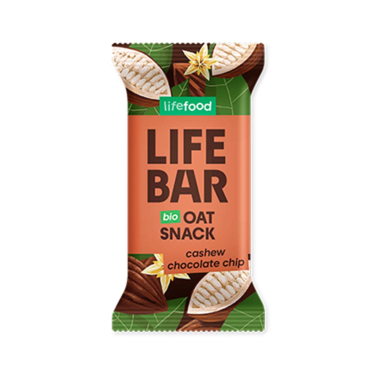 Life Food Cashew Chocolate Chip Oat Protein Bar 40 g Lifebar