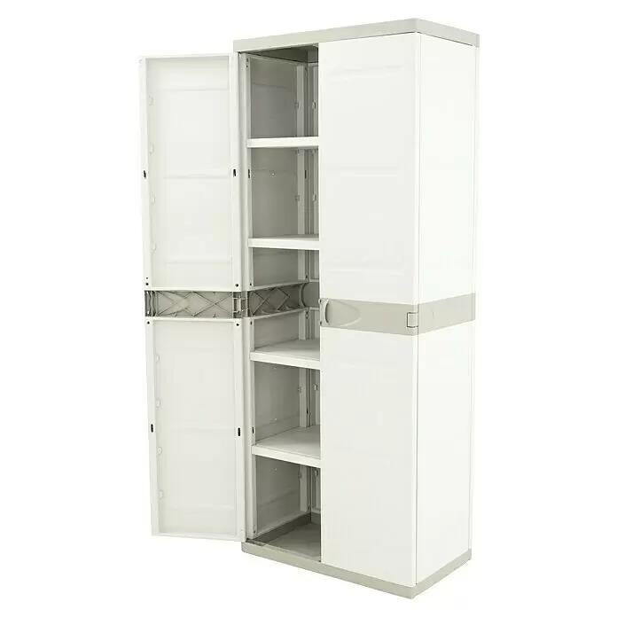 Armoire 4 étagères 70 cm Titanium Plastiken Beige (reconditionnée)