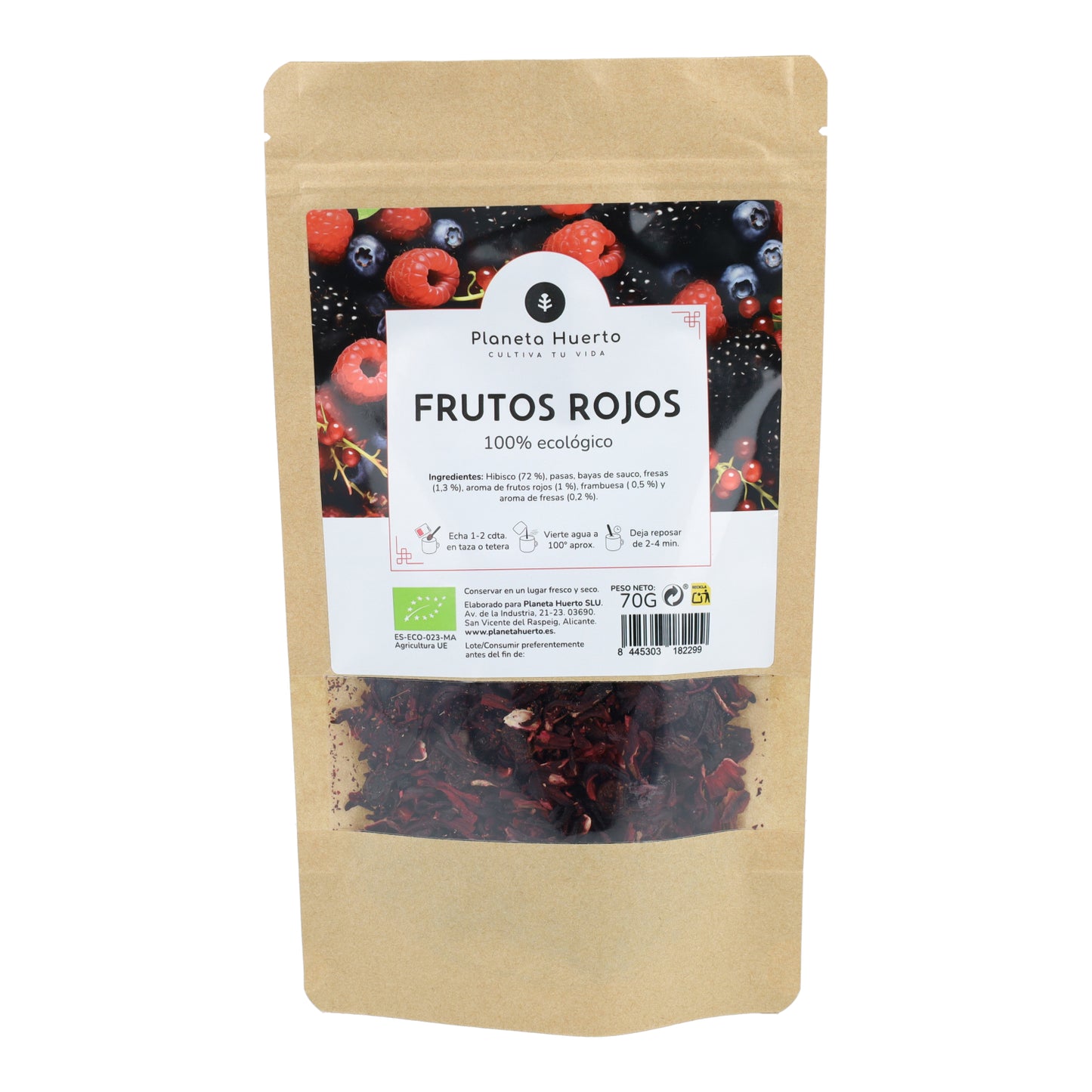 Frutti rossi ECO Planeta Huerto 70g