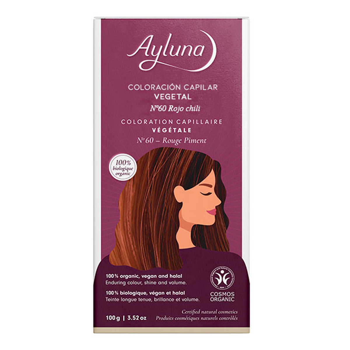 Barwnik roślinny 60 czerwony chili Ayluna, AYLUNA, 100 g