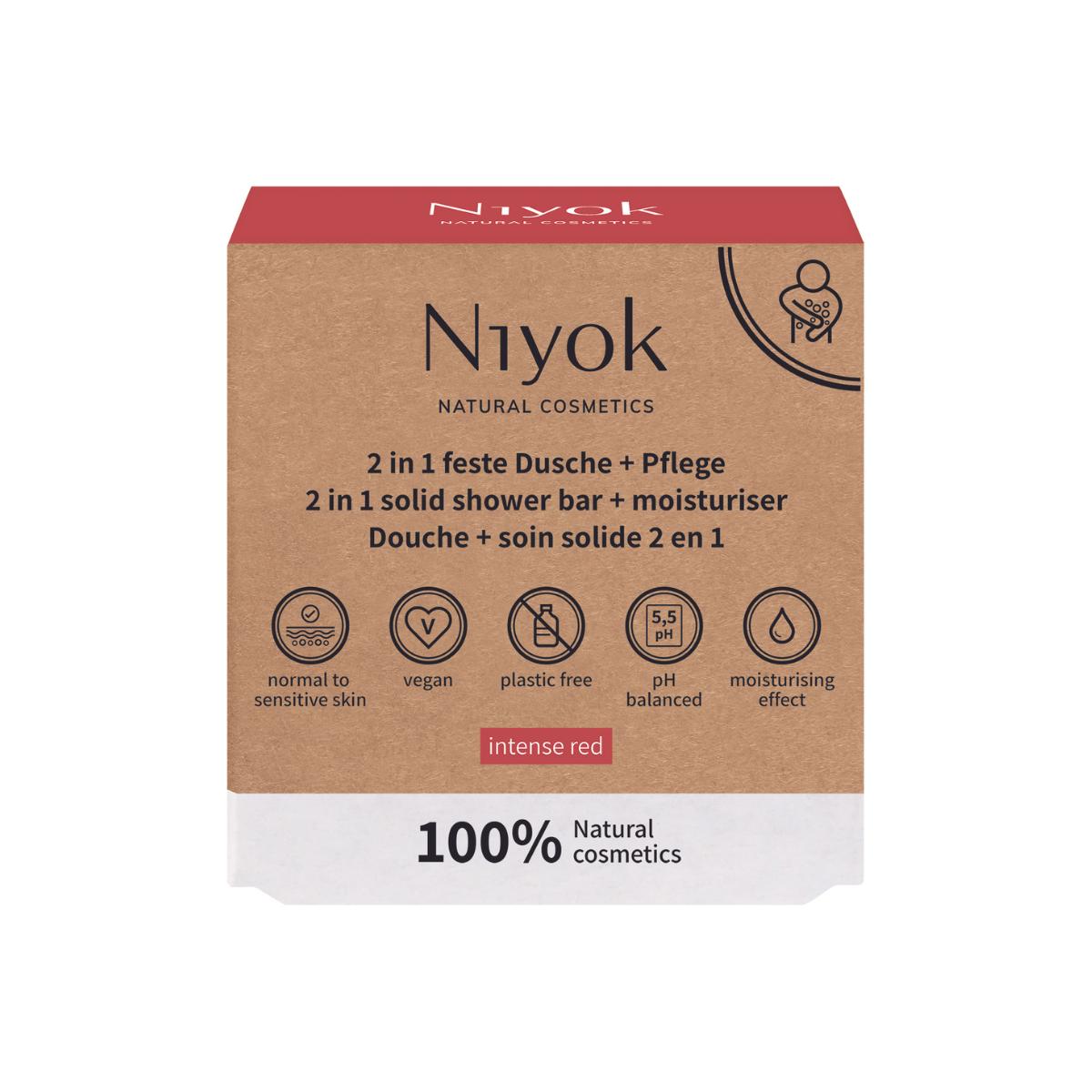 Detergente corpo con lozione Intense Red Niyok 80 g